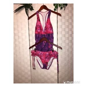 Antonio Melani Ombré Bikini with Design